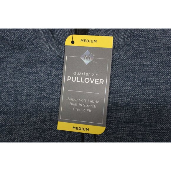 Member's Mark men's 1/4 zip mock neck knit casual pullover sweater - Picture 9 of 9